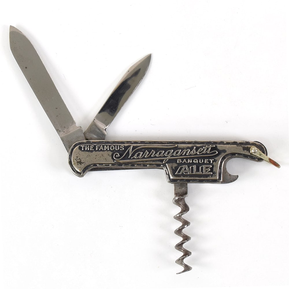 Narragansett Banquet Ale 1930s 2-Bladed Embossed Pocket Knife SCARCE (1 of 4)