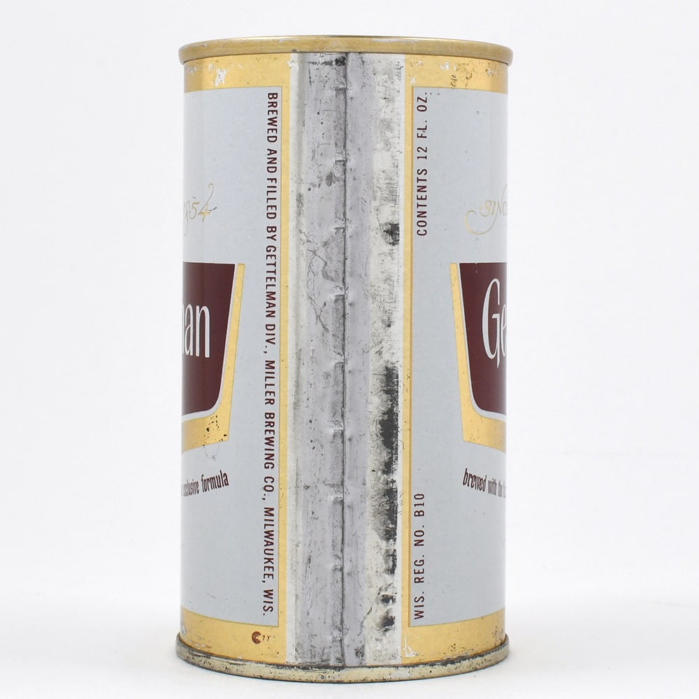 Gettelman Beer Pull Tab DRAFT FRESH METALIC 68-4 - 2