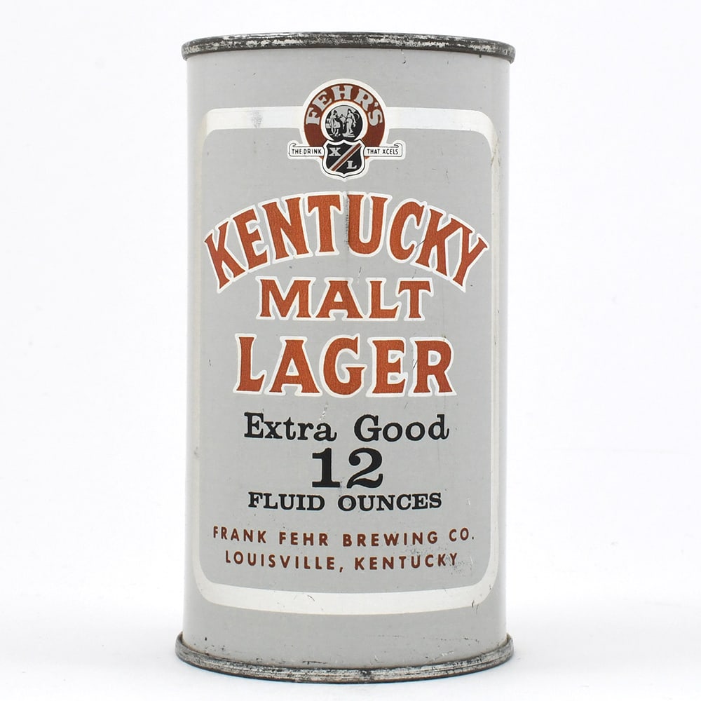 Kentucky Extra Good Malt LAGER Flat Top 87-32 OUTSTANDING: Brewer/Business Name: Frank Fehr Brewing Co., Louisville, Kentucky Manufacturer/Plant: National Can Co. Date of manufacture: