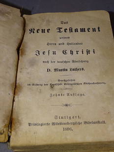 1896 German Book: 1896 German book "The Repentance Lefameni". Estate Fresh.