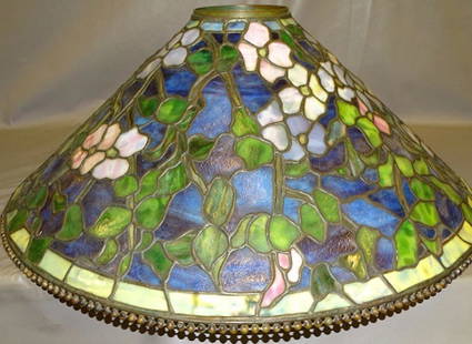 Copy of Tiffany Floor Lamp: Massive 26" mid 20th Century copy of a Tiffany floor lamp.