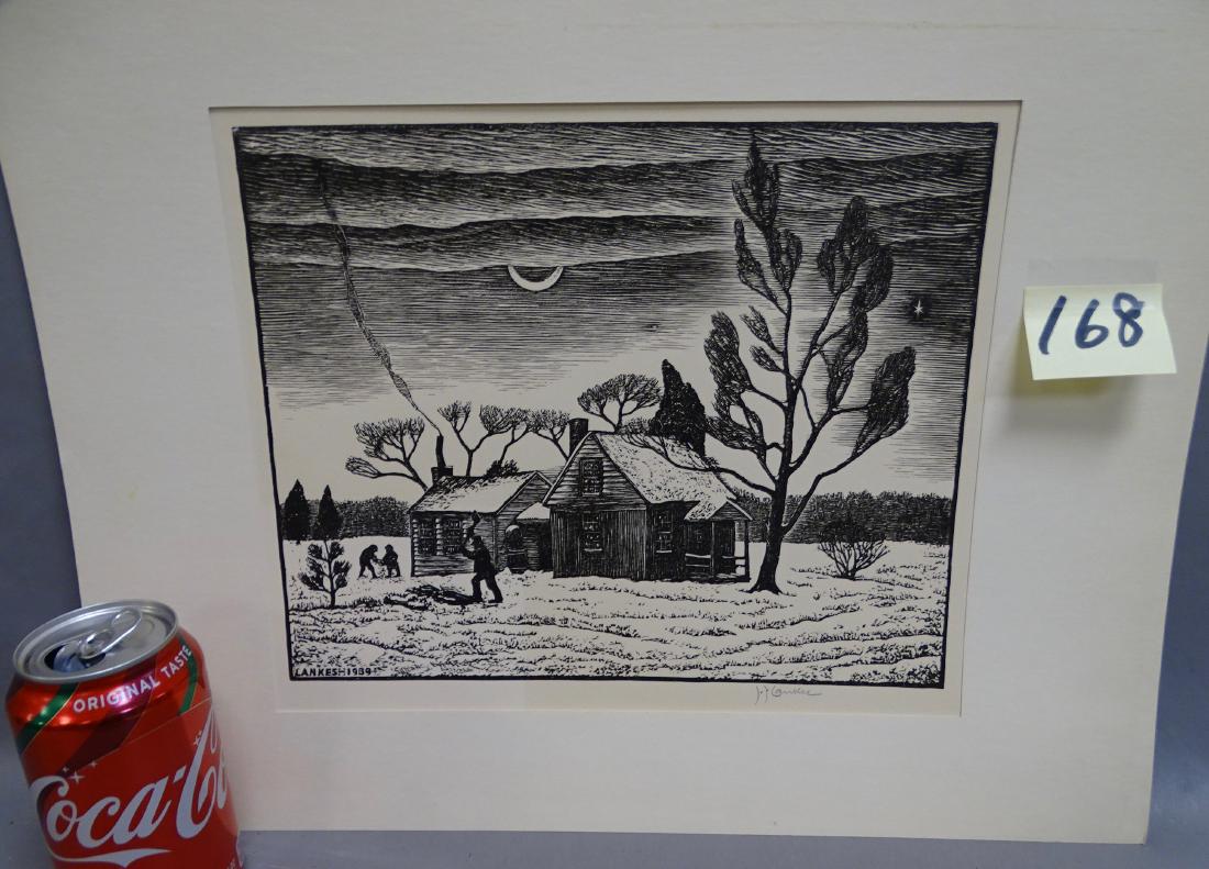 Winter Twilight Woodcut (1 of 4)