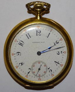 Tiffany Pocket Watch: Tiffany and Co. 18k gold pocket watch