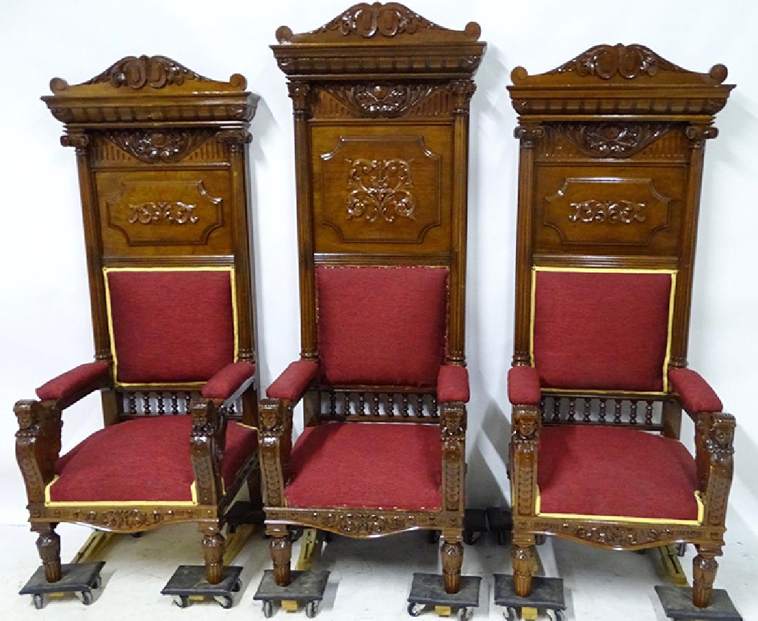 3 Kings Chairs with Maiden Head and Arms (1 of 6)