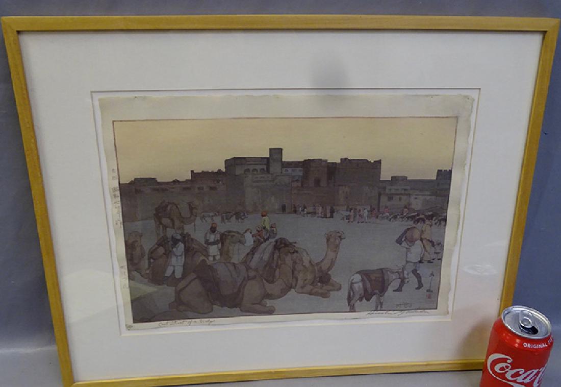 Oriental Artist Signed Wood Block (1 of 6)