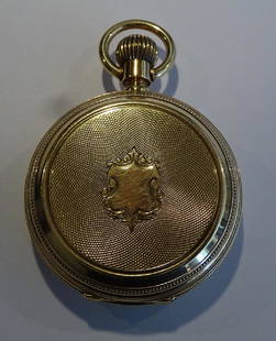 14k Gold Pocket Watch: Extra clean heavy 14k "men's" hunter's case pocket watch by R.W. & Co. 3" top and bottom. 164 grams total weight. Estate fresh. *We will only accept cash, check wire transfer, and certified Live