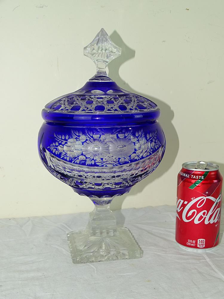 Cut to Blue Covered Compote (1 of 2)