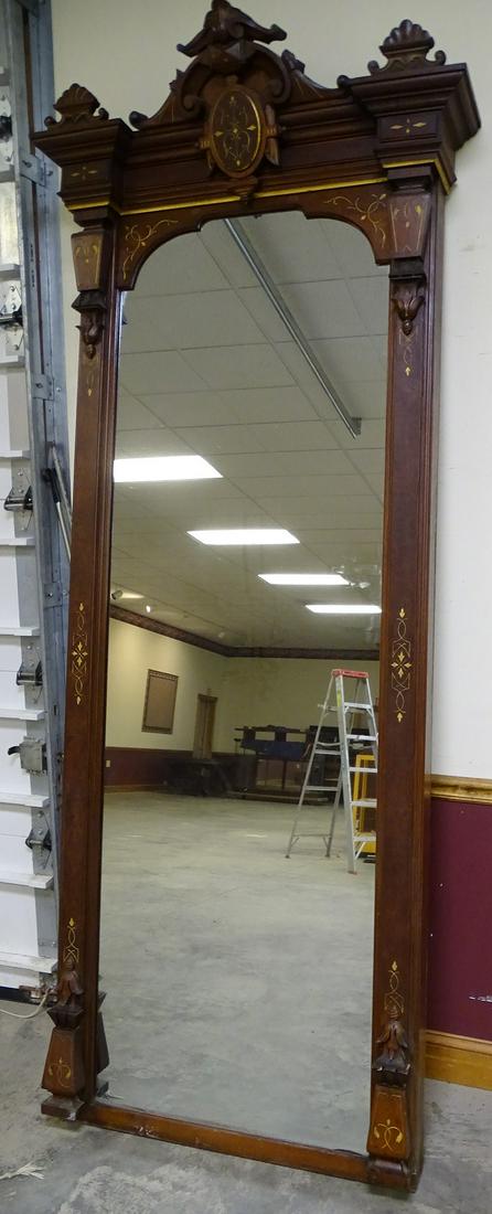 9' Walnut Pier Mirror (1 of 4)