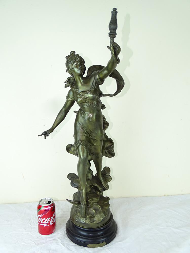 Large 28" Spelter Statue (1 of 3)