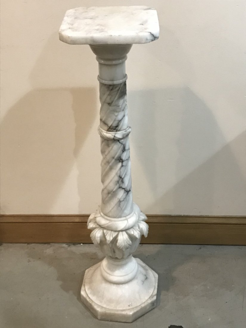 Heavy Solid Marble Pedestal (1 of 3)