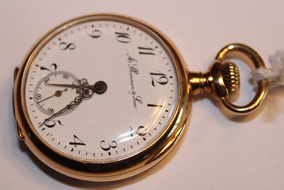 18k Gold Pocket Watch (A. Skinner & Son Boston) (1 of 3)
