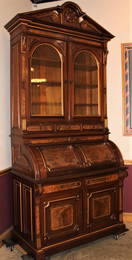 Monumental Victorian Cylinder Roll Secretary