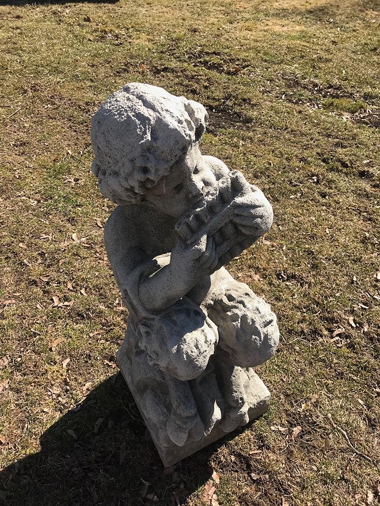 For Auction Cast Stone Garden Statue of Pan (0031) on May 03, 2020 Ralph Fontaine Heritage