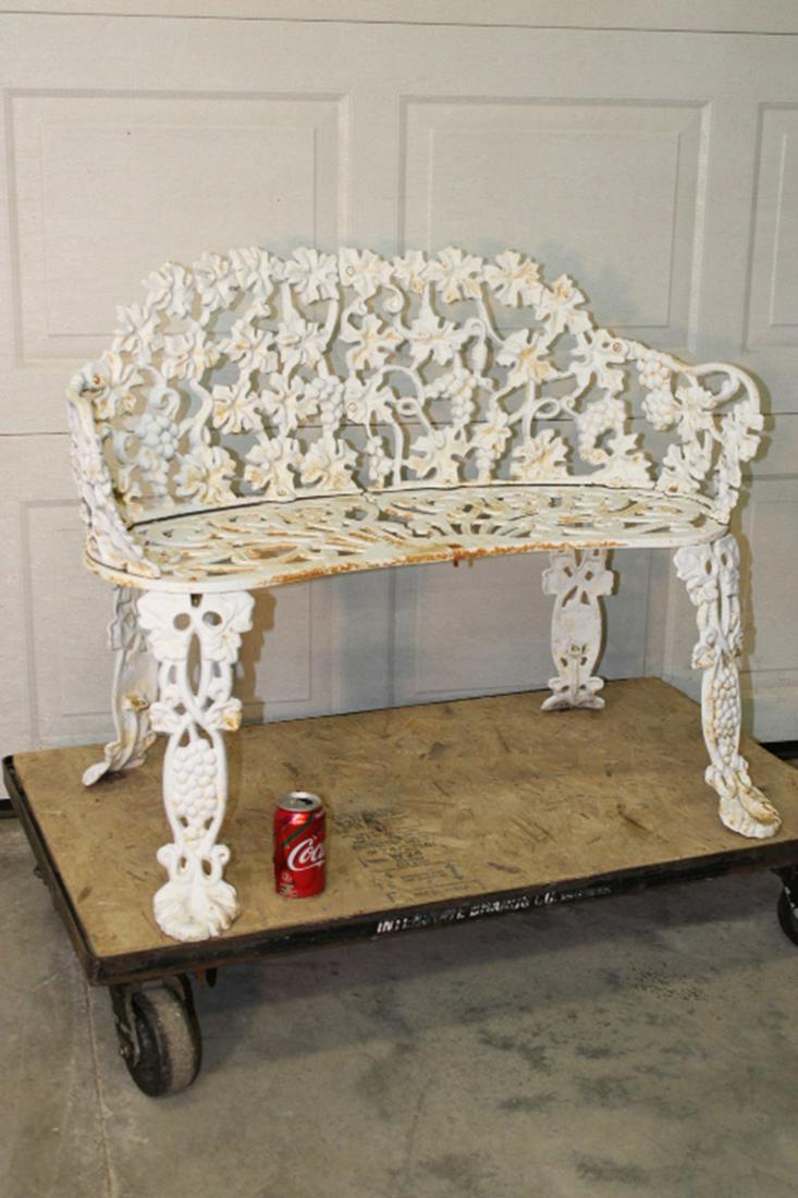 Cast Iron Grapevine Patio Bench (1 of 3)