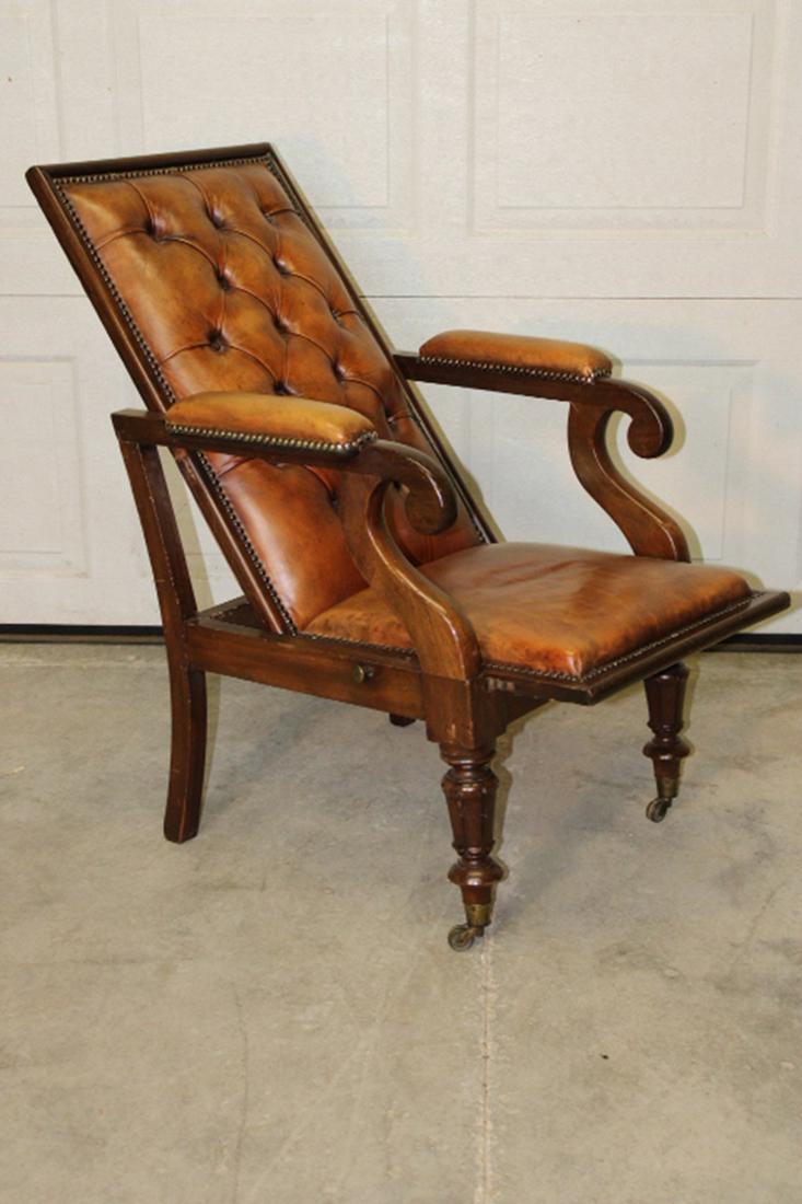 Super Continental Reclining Leather Back Chair (1 of 3)