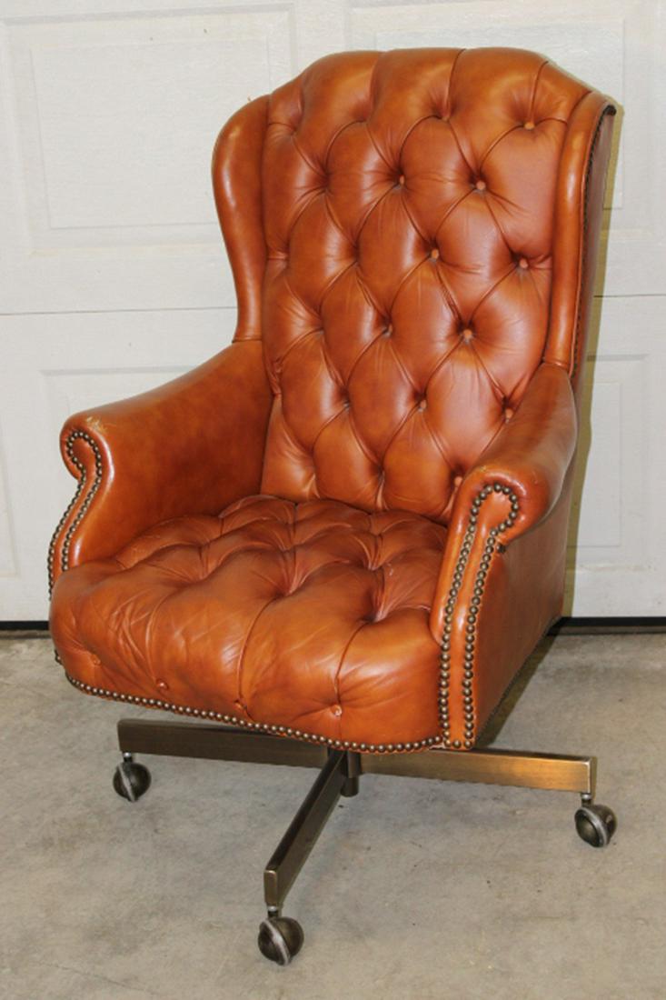 Super Tufted Leather Office Chair (1 of 3)