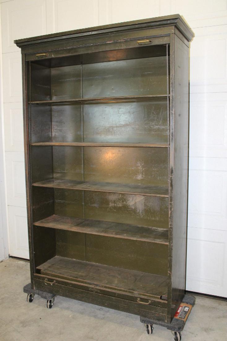 Industrial Tin Roll Front Cabinet (1 of 5)