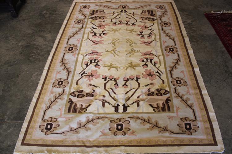 Nice Hand Made Beige Rug (1 of 3)