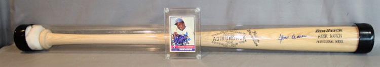 Hank Arron Signed Baseball Bat and Signed Card #550 (1 of 4)