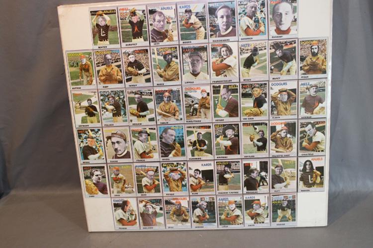 Weird Poster of Baseball (Artball) Spoofs: Weird poster of baseball (artball) spoofs, limited edition. 149/200. Signed Dom Celender. 24" wide, 22" tall.