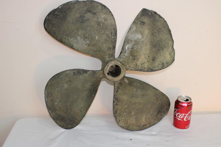 Antique Solid Brass Boat Propeller (1 of 3)