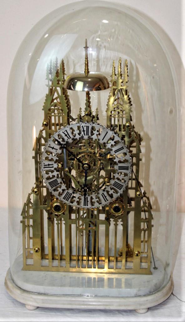 Awesome Large Double Fuse Skeleton Clock (1 of 8)