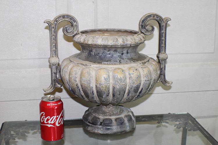 Small Cast Iron Double Handle Urn (1 of 3)