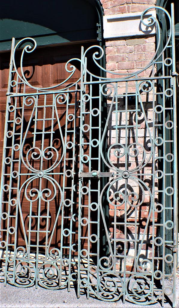 Awesome Pair of Iron Gates 8' Tall with Fancy Scroll (1 of 7)