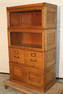 Extra Deep Oak Stacking File Cabinet/Bookcase