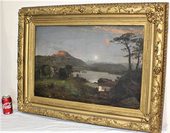 Well Listed Large Oil on Canvas Signed J. F. Cropsey