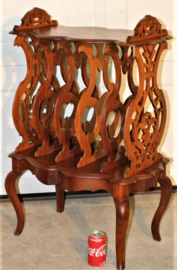 Nice Walnut High Style Victorian Canterbury (1 of 3)