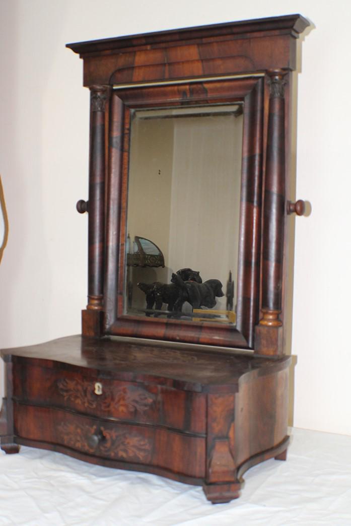 Real Nice 19th C. Rosewood Inlaid Dresser Top Dressing (1 of 4)