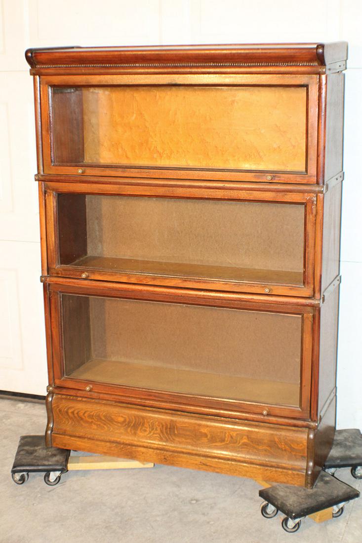 3 Section Mahogany Stacking Bookcase (1 of 3)