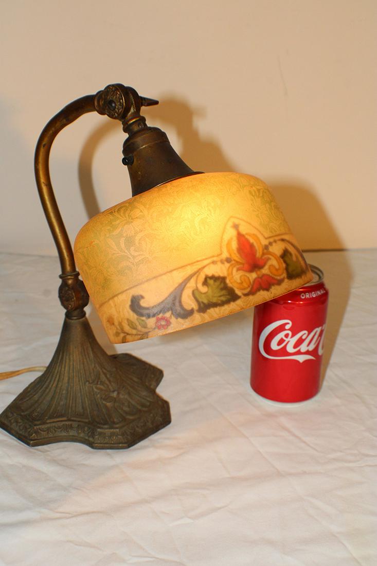 Nice Double Knuckle Reversed Painted Desk Lamp (1 of 4)