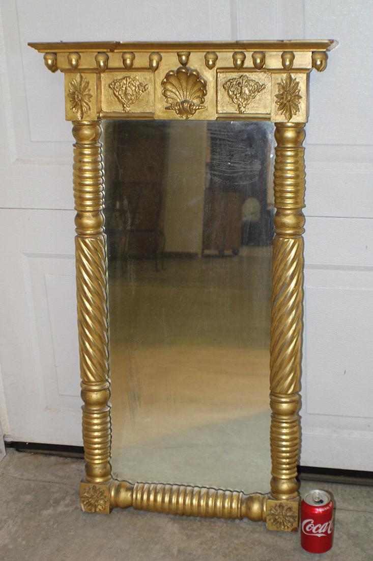 Fine Original Gilt 19th C. Looking Glass (1 of 4)
