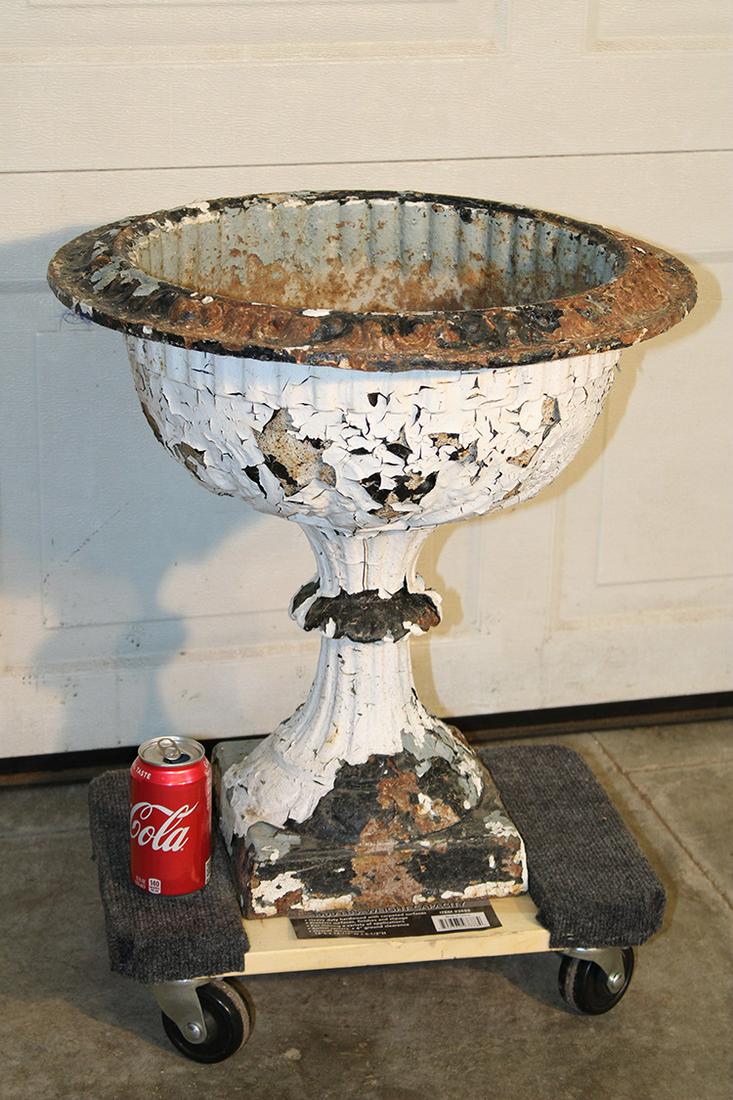 Antique Cast Iron Urn (1 of 4)