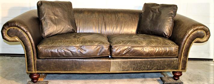 Wonderful Hickory Leather Chesterfield Sofa (1 of 4)