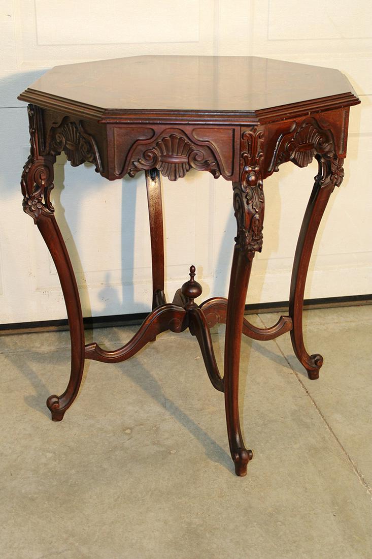 Wonderful Marquetry Inlaid Lamp Table (1 of 3)