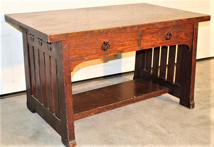 High Quality Mission Library Desk (1 of 4)