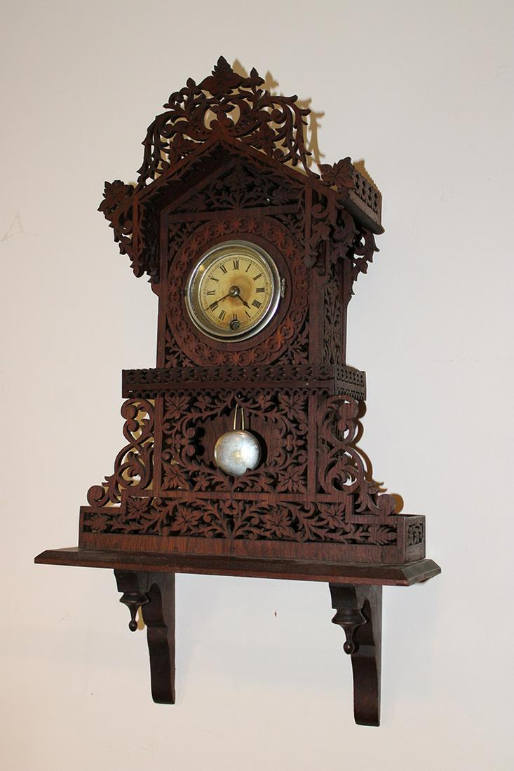 Wonderful Victorian Hand Done Walnut Tramp Art Style (1 of 6)