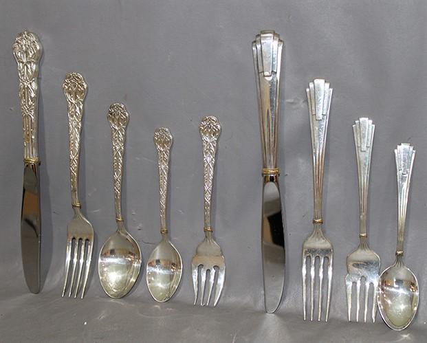 9 Pieces of Sterling "Cartier" Place Settings (1 of 4)