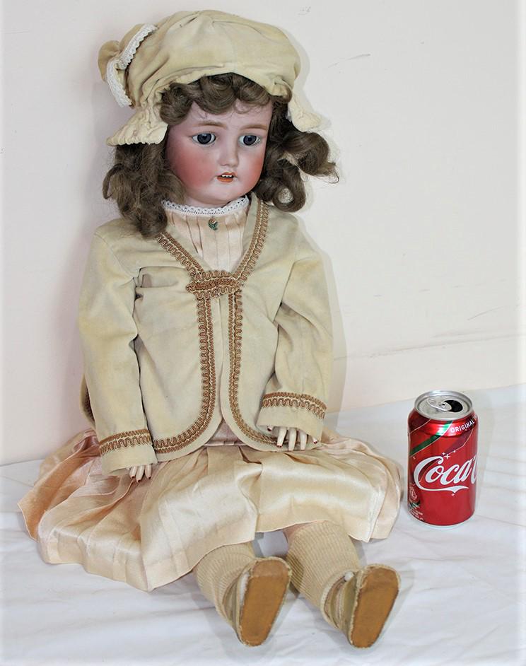 29" C. M. Bergmann Simon Halbig Bisque Doll with Open (1 of 4)