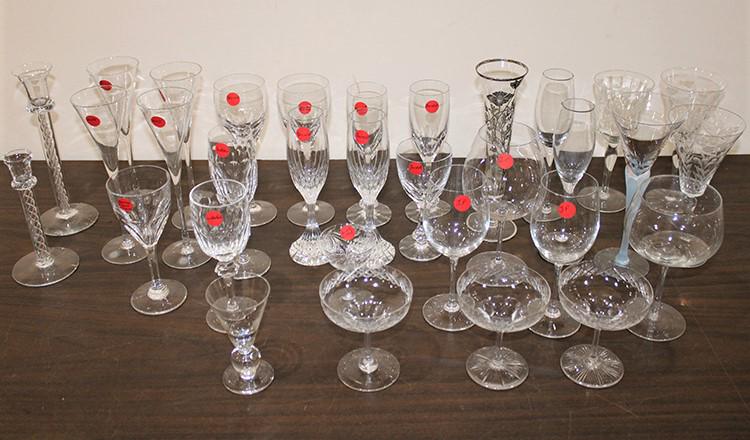 Large Group of Stemware Including 5 Baccarat, Davinci, (1 of 5)