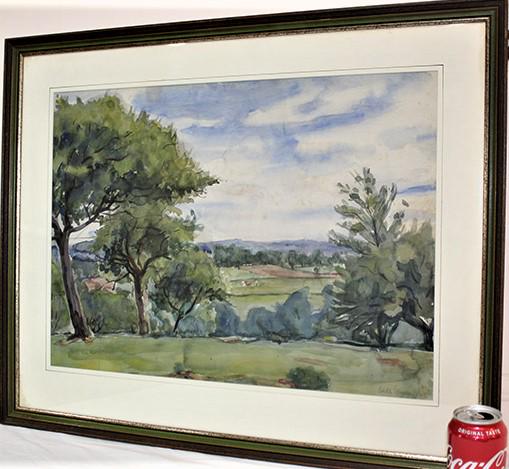 Beautiful Watercolor Signed Edith Nagler A. W. S. (1 of 4)