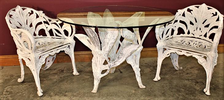 3 Piece Zinc Lily Pattern Breakfast Set (1 of 3)