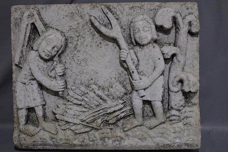 Early Hand Carved Stone Plaque (1 of 4)