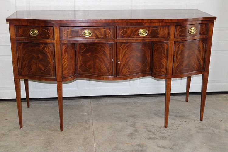 High Quality Signed E. J. Victor Inlaid Sideboard (1 of 4)