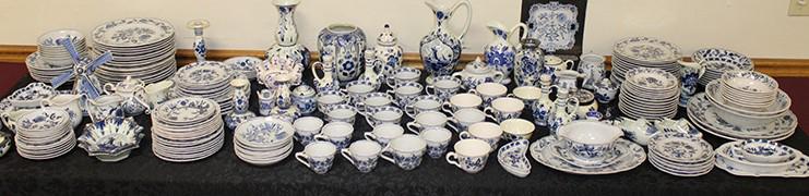 Large Lot of Porcelain Blue China (1 of 4)