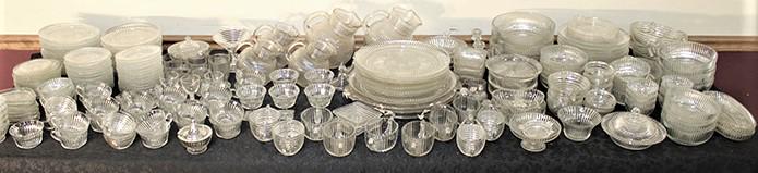 Pile of Manhattan Anchor Hocking Glassware (1 of 4)