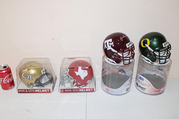 4 Signed College Helmets (2) Riddell, (2) Schutt's (1 of 5)